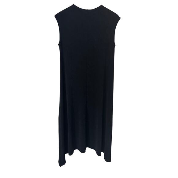 Chico's Travelers Black Sleeveless V-Neck Maxi Dress‎ Size 2/ Large - Picture 2 of 4